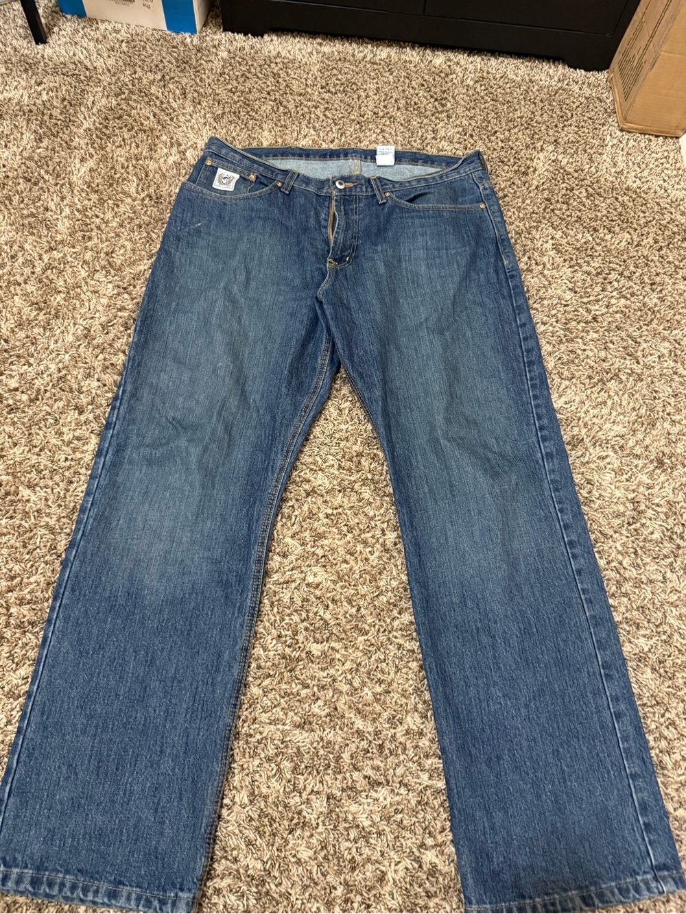 Cinch Men's Relaxed Straight Leg Jeans - Medium Blue